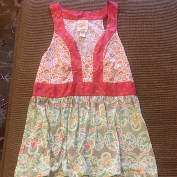 Free People Vintage Boho Paisley Print Flowing Sleeveless Top:M - Picture 1 of 7